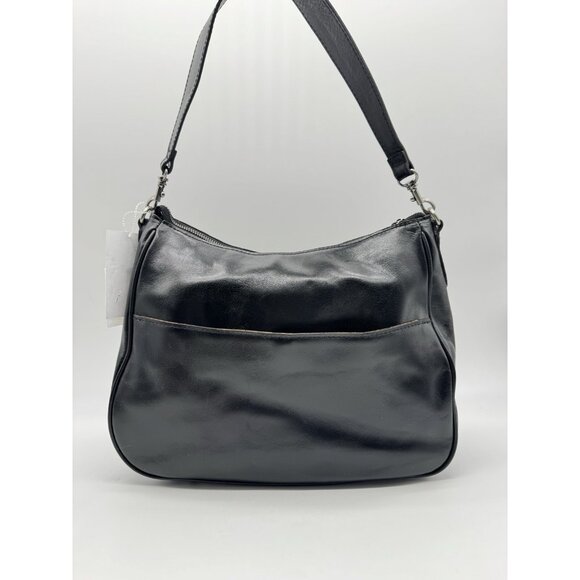 PATRICIA NASH Athani large smooth leather shoulder bag - BLACK (No long strap) - Picture 8 of 11